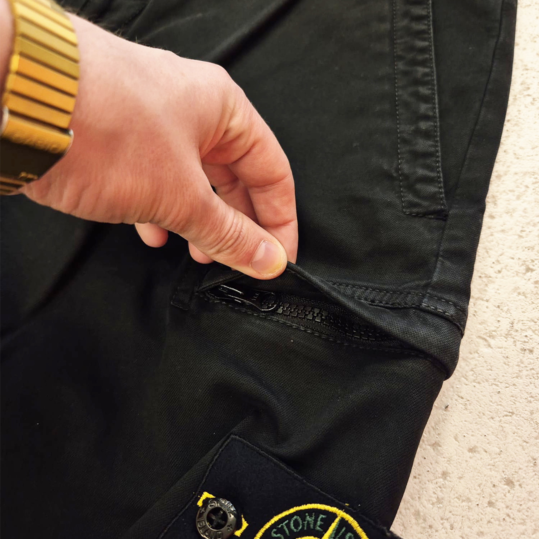 Stone Island Type SK Straight Black Pants (30)