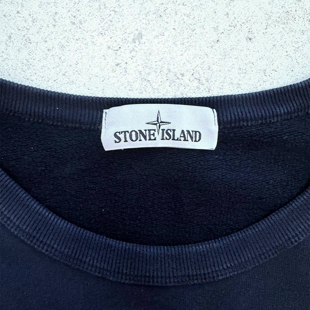 Stone Island Logo Navy Sweater (XL)