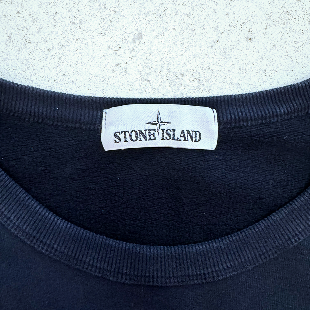 Stone Island Logo Navy Sweater (XL)