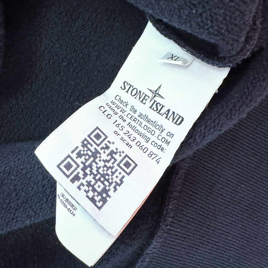 Stone Island Logo Navy Sweater (XL)