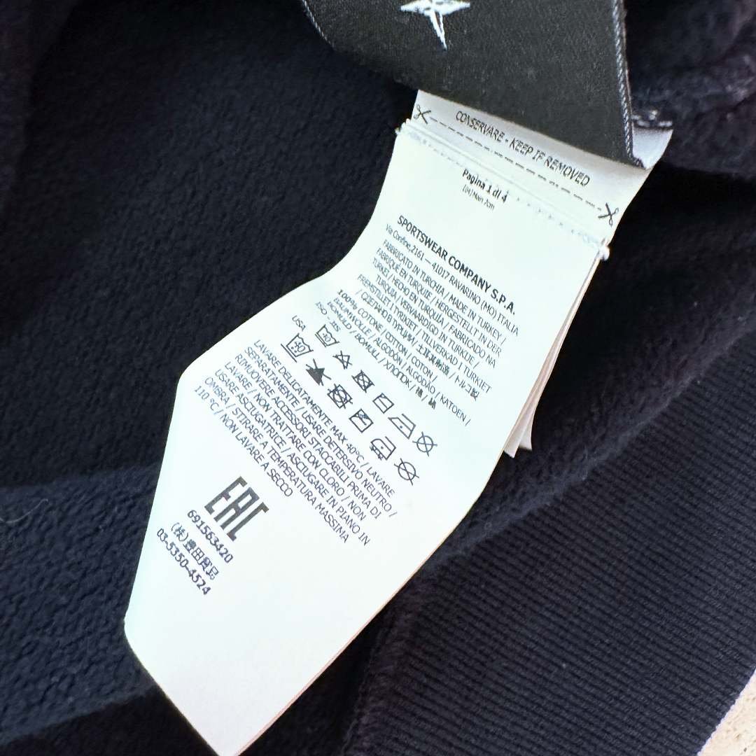 Stone Island Logo Navy Sweater (XL)