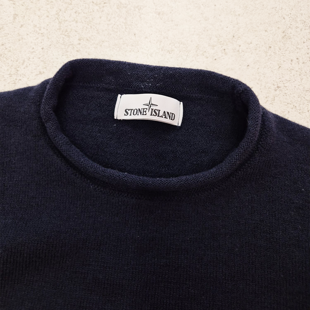 Stone Island Blue Wool Sweater (XL)