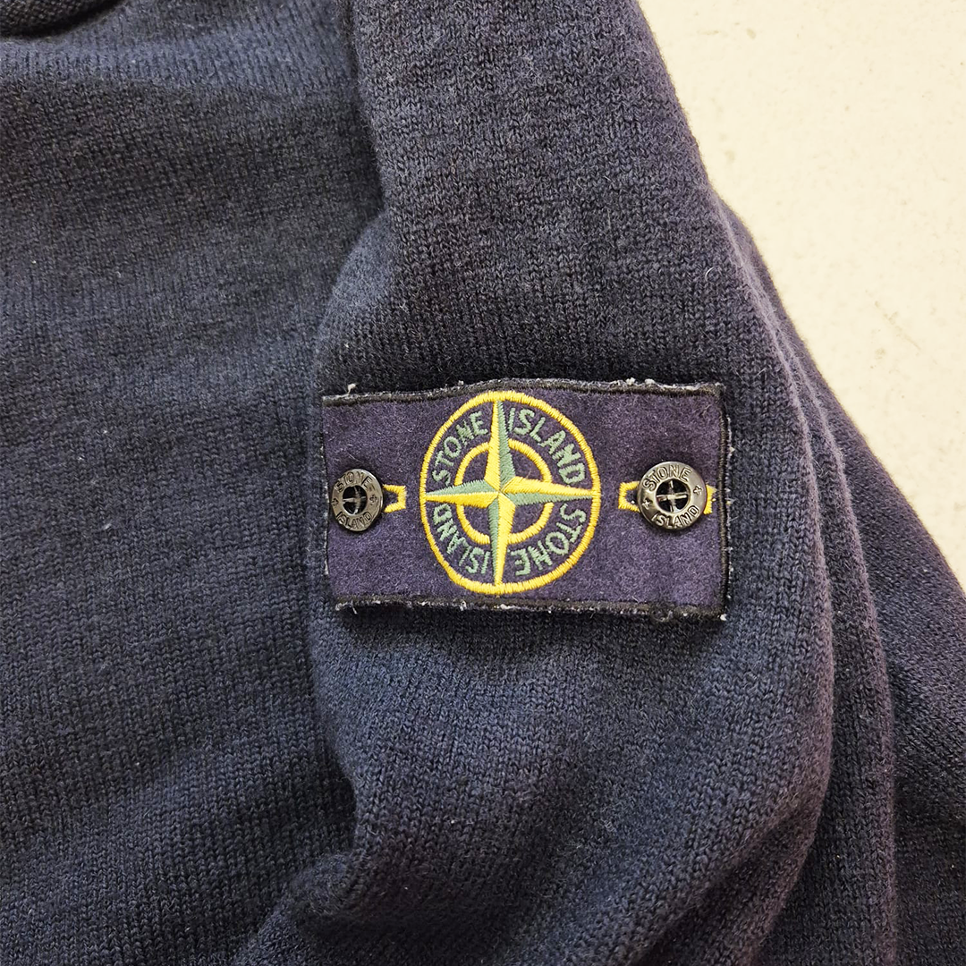 Stone Island Blue Wool Sweater (XL)