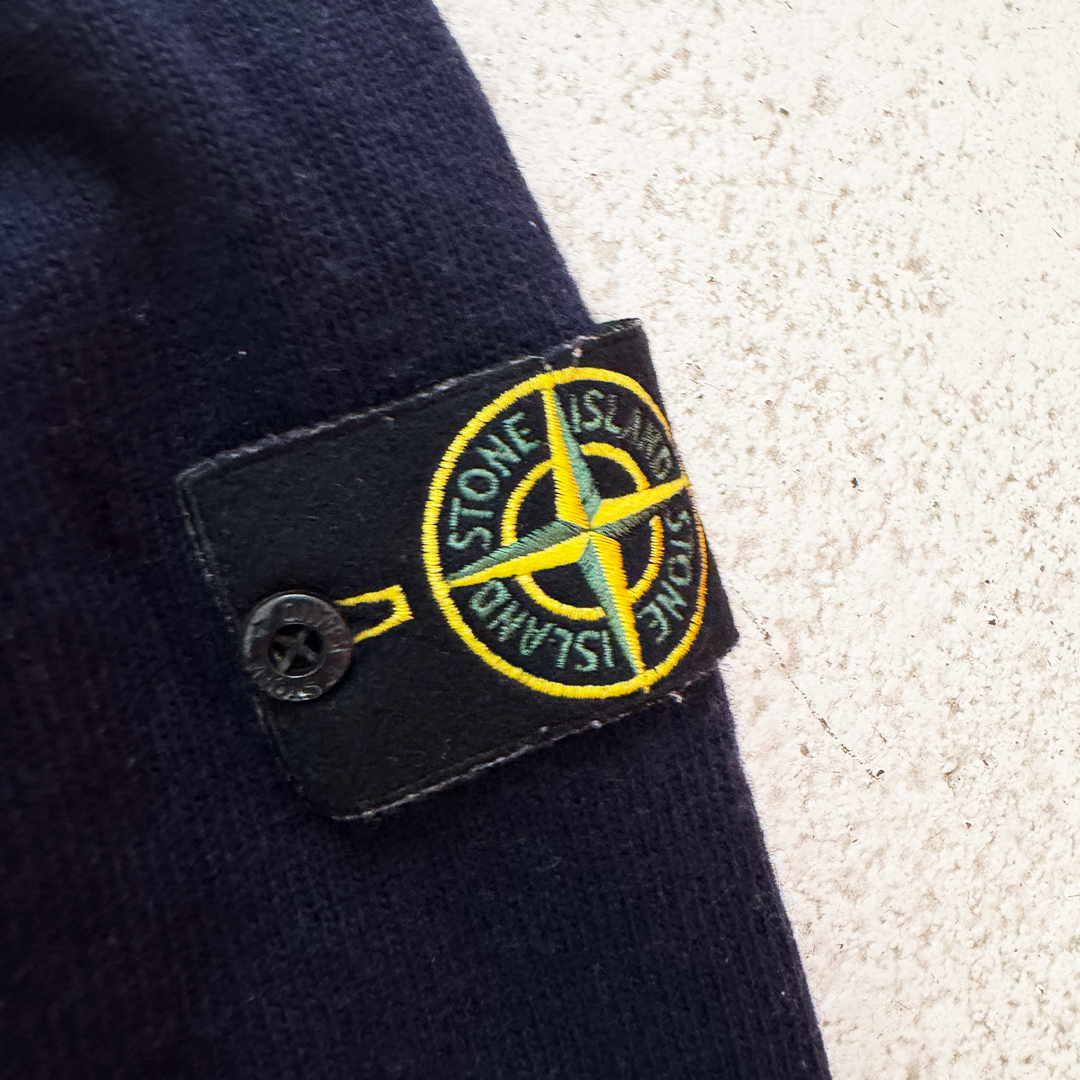 Stone Island Wool Dark Blue Sweater (L)