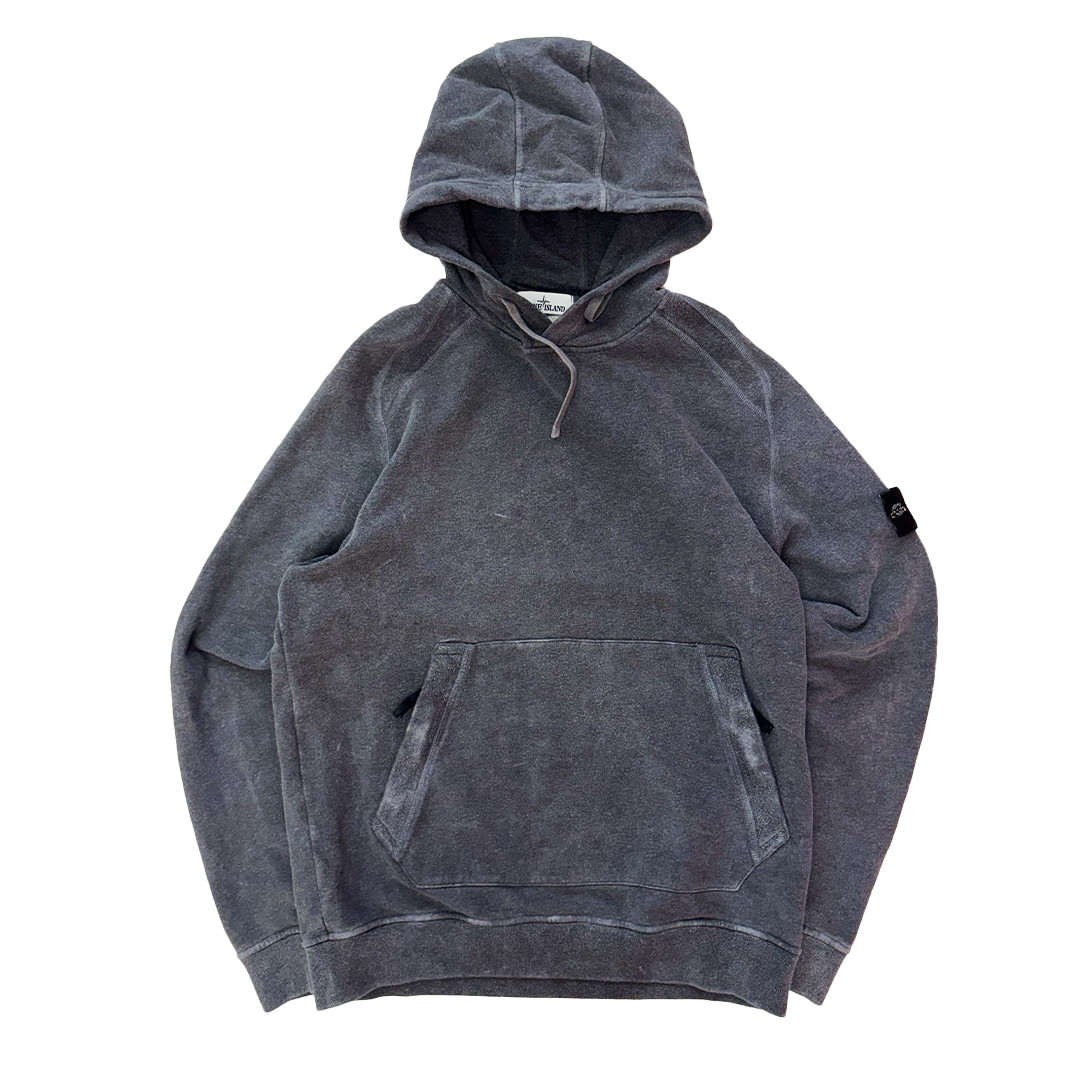 Stone Island Dust Treatment Grey Hoodie (XL)