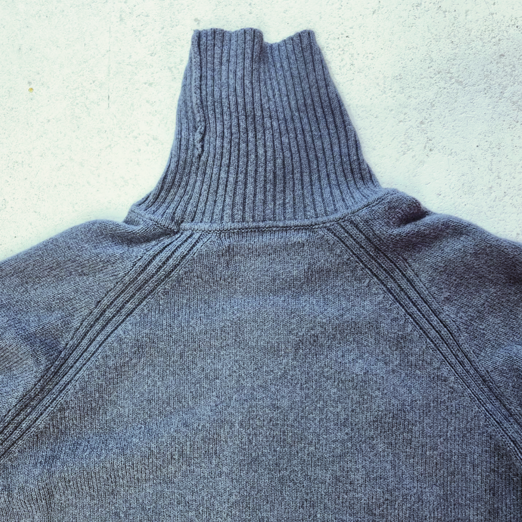 Stone Island Grey Turtleneck Knit Sweater (L)