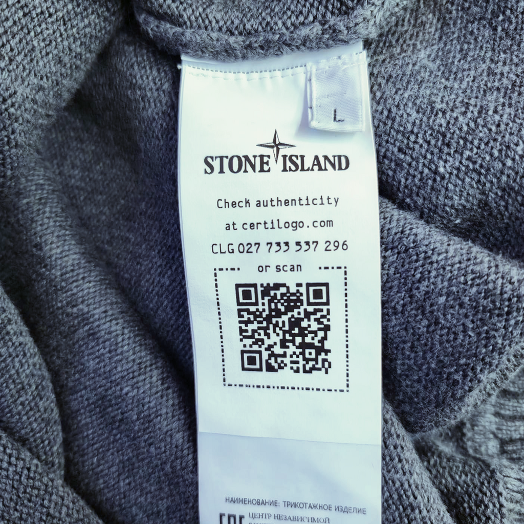 Stone Island Grey Turtleneck Knit Sweater (L)