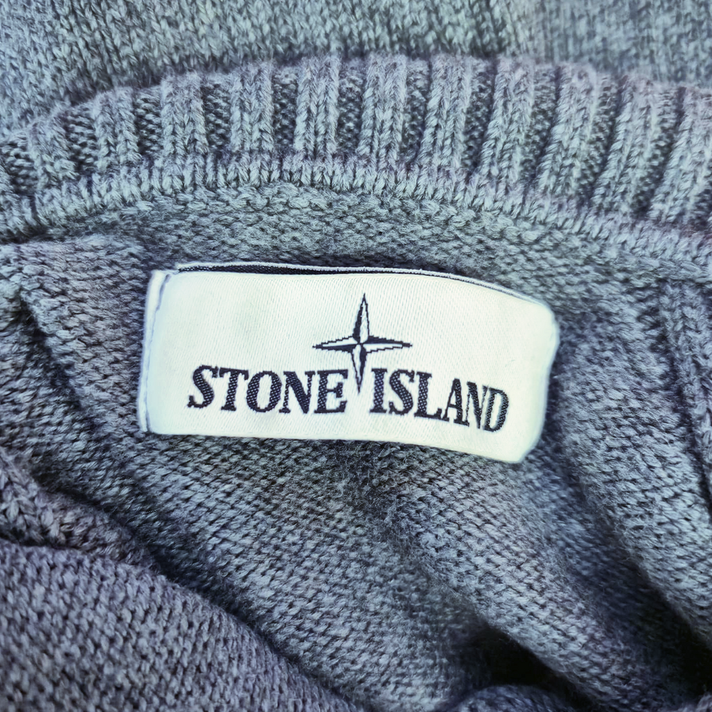 Stone Island Grey Turtleneck Knit Sweater (L)