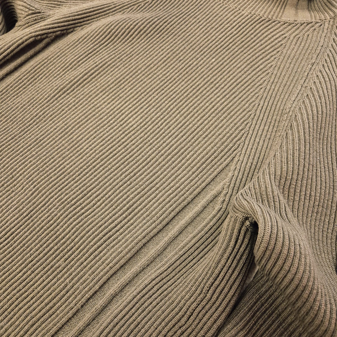 Stone Island Turtleneck Olive Knit Sweater (M)