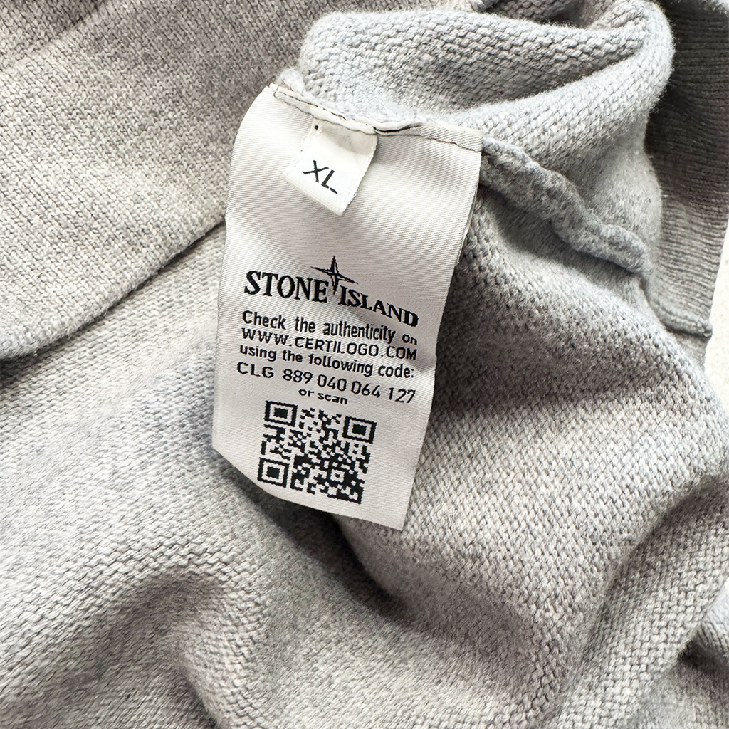 Stone Island Grey Wool Sweater (XL)
