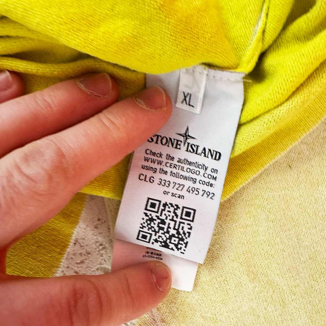Stone Island Pale Yellow Light Sweater (XL)