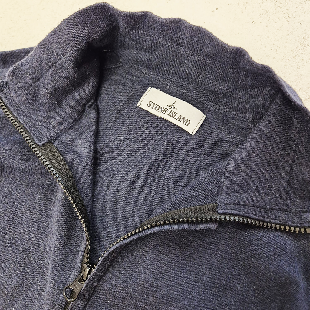 Stone Island Blue Zip Sweater (M)