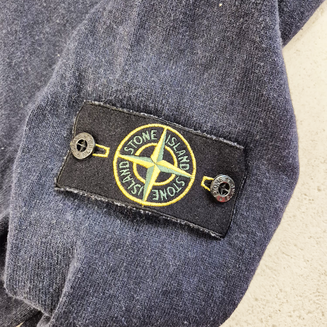 Stone Island Blue Zip Sweater (M)