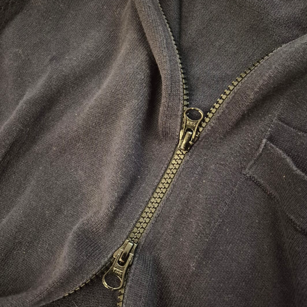 Stone Island Dark Blue Zip Sweater (M)