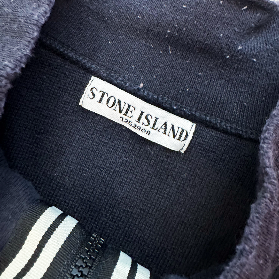 Stone Island Navy Zip Sweater (XXL)