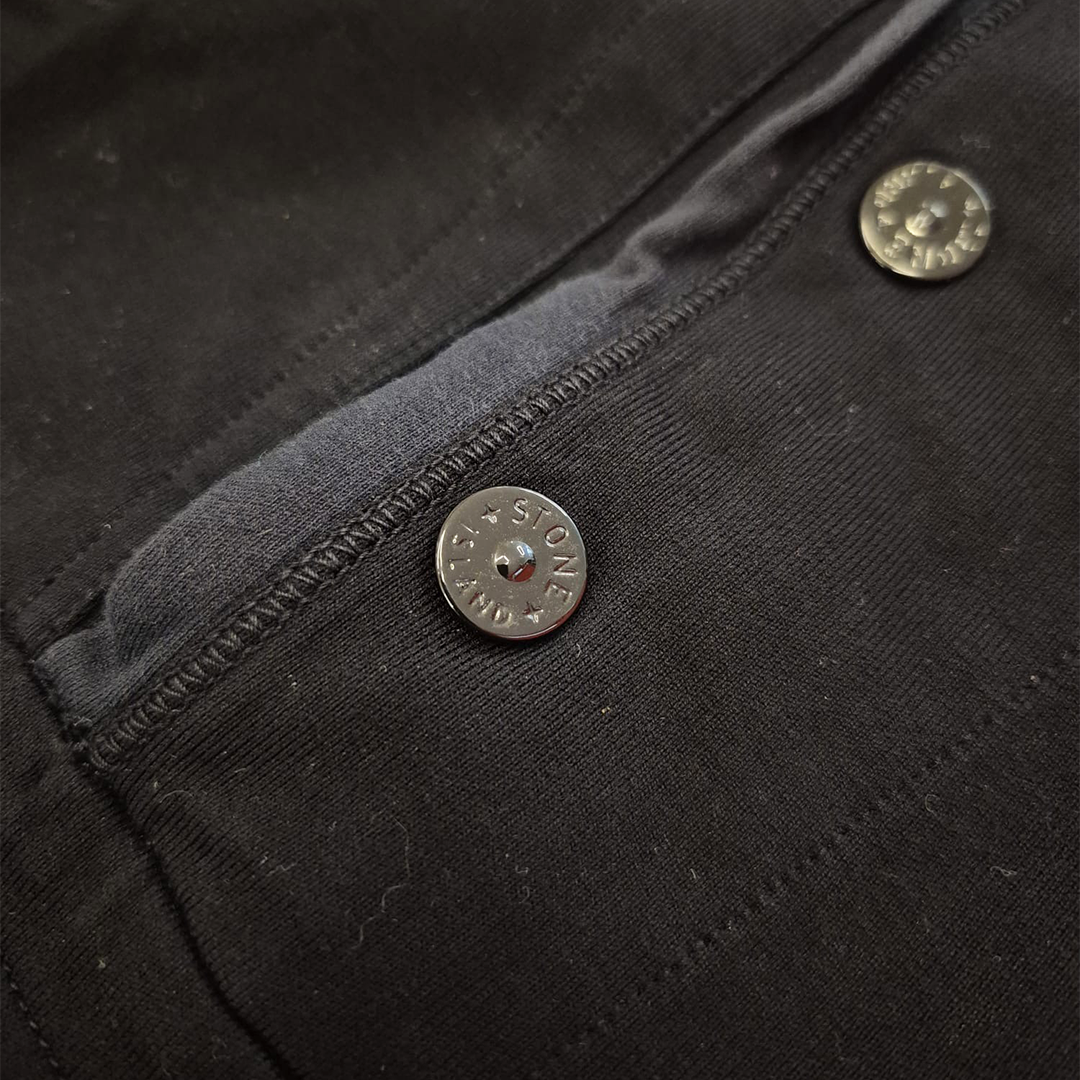 Stone Island Navy Cotton Pullover Jumper (L)