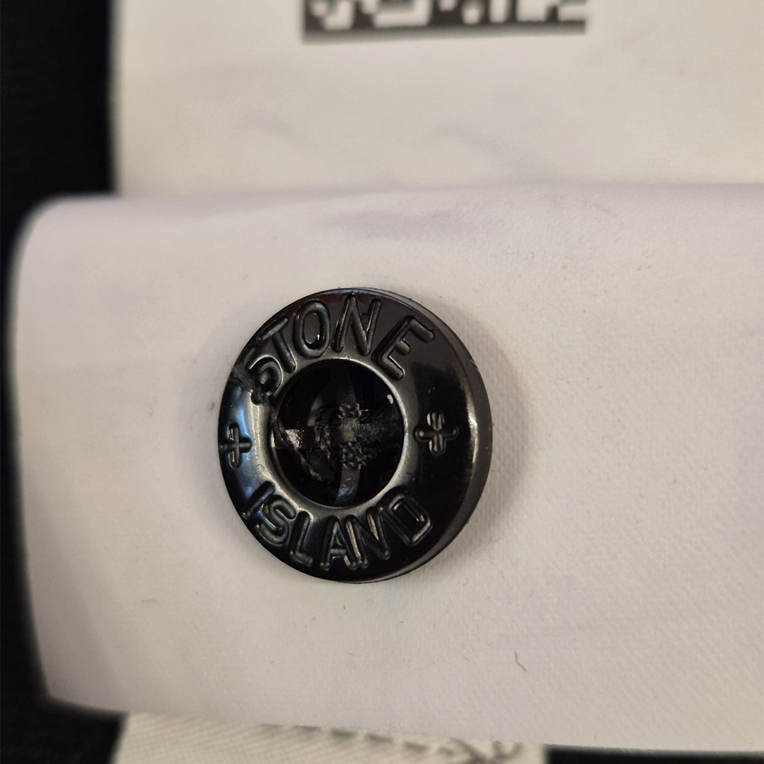 Stone Island Navy Cotton Pullover Jumper (L)