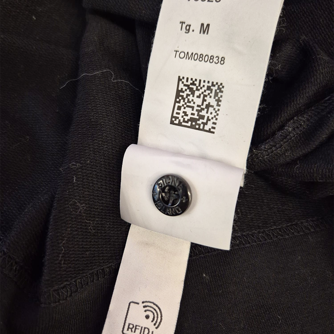 Stone Island Navy Cotton Pullover Jumper (L)