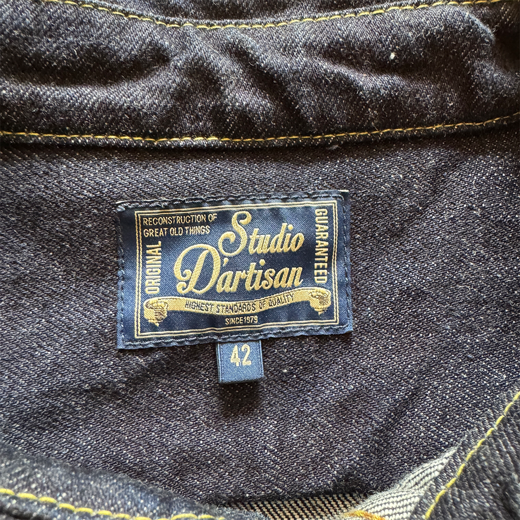 Studio d'Artisan D5335 14 Oz Selvedge Denim Jacket (42/M)