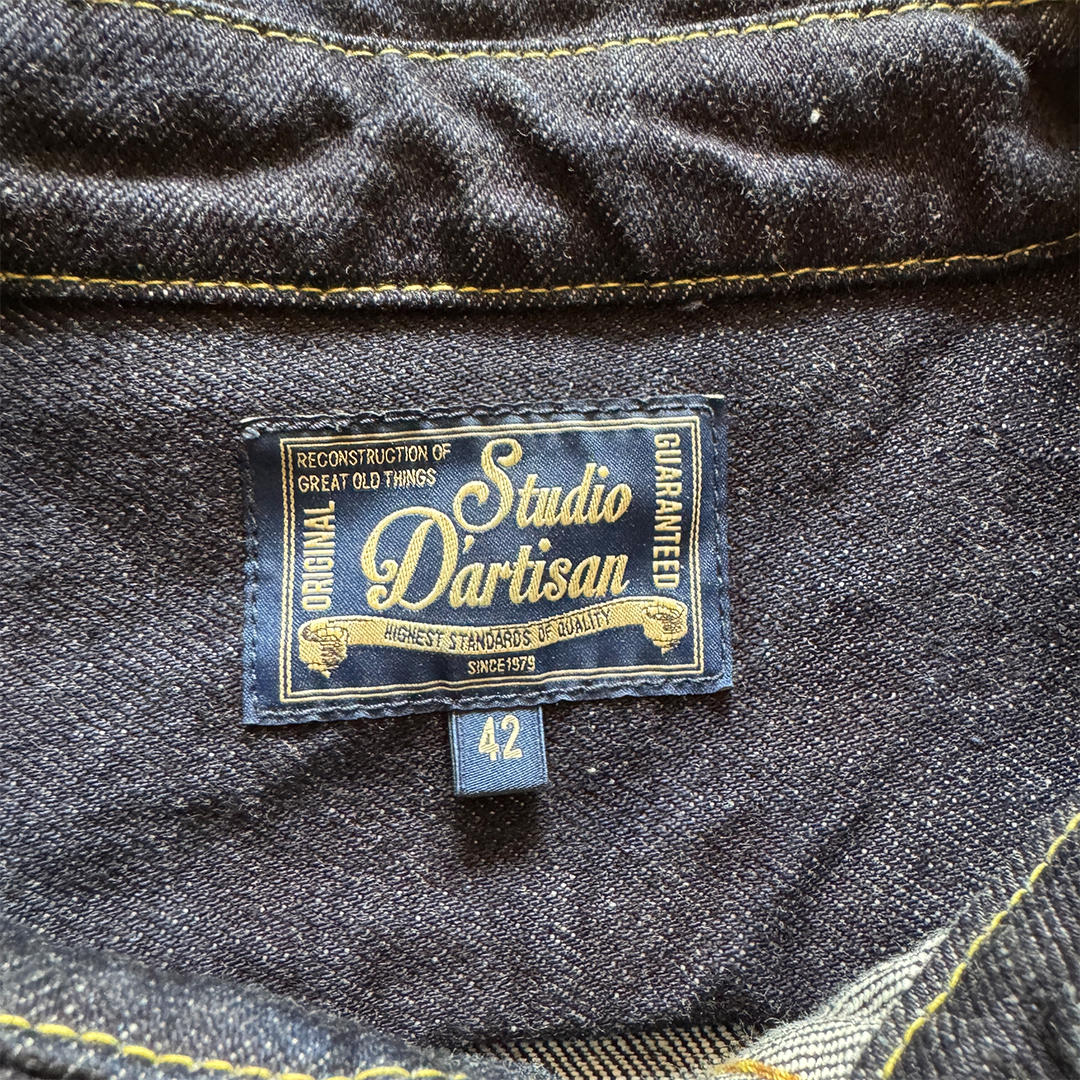 Studio d'Artisan D5335 14 Oz Selvedge Denim Jacket (42/M)