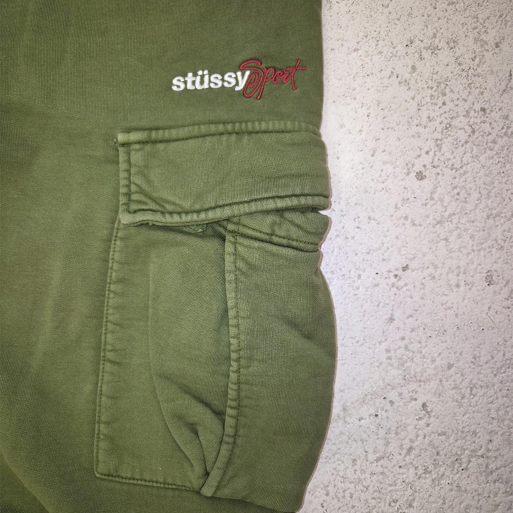 Stussy Sports Green Jogger Cargo Pants (L)