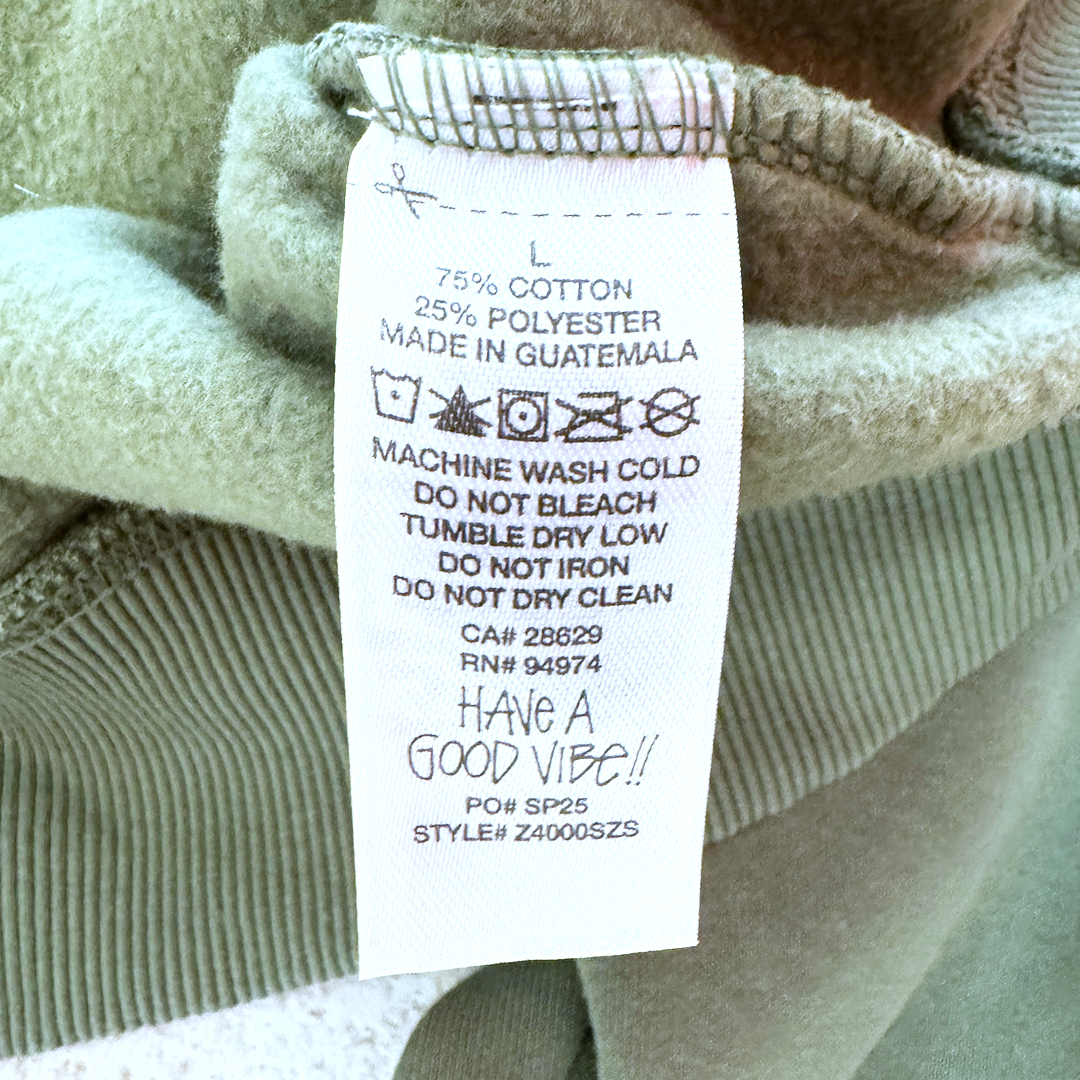 Stussy Pick-up Zip Olive Green Hoodie (L)