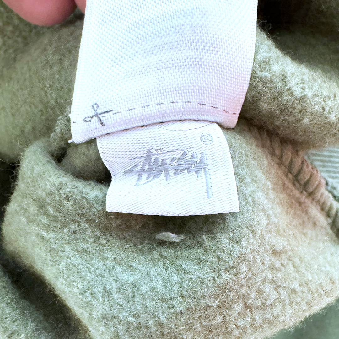 Stussy Pick-up Zip Olive Green Hoodie (L)