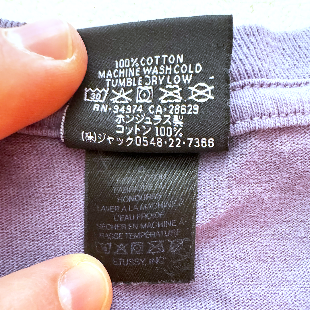 Stussy Big & Meaty Dinosaur Purple Tee (L)