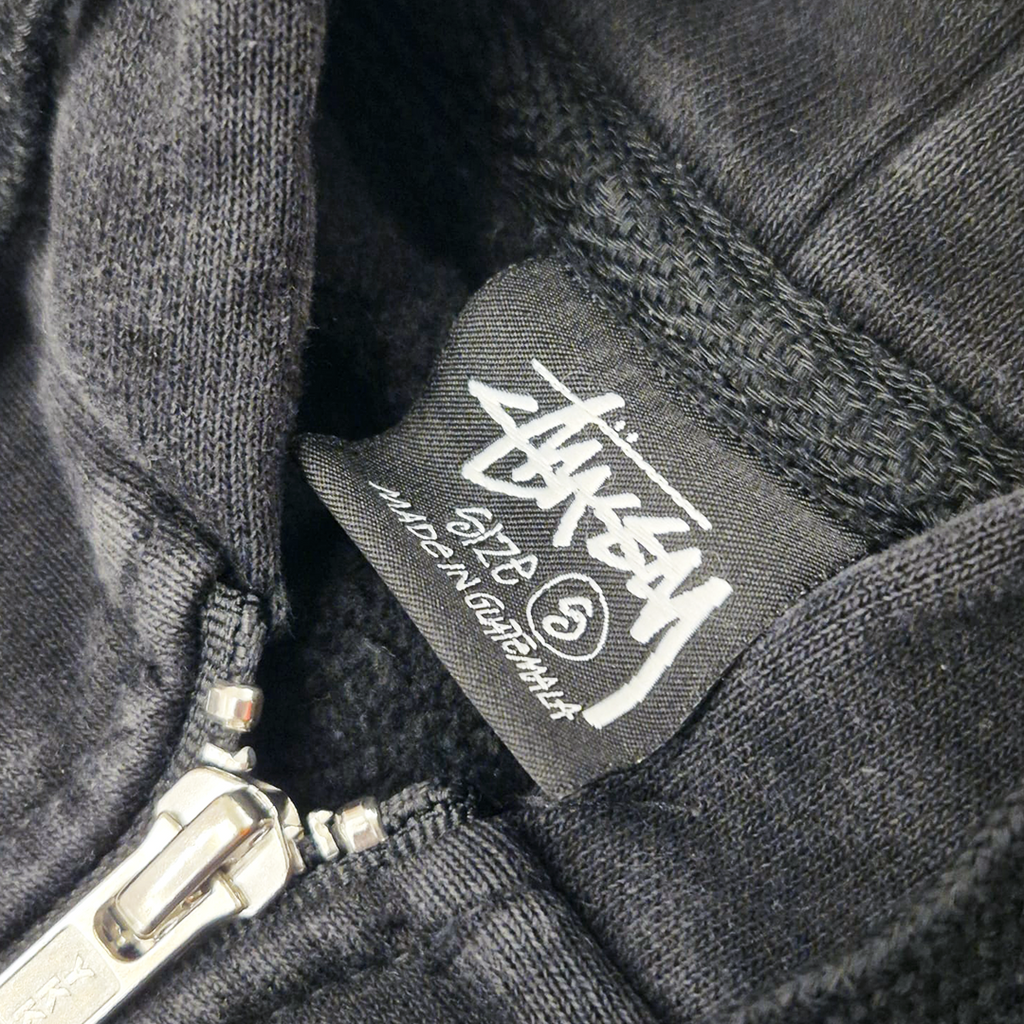 Stussy Logo Black Zip Hoodie (S)