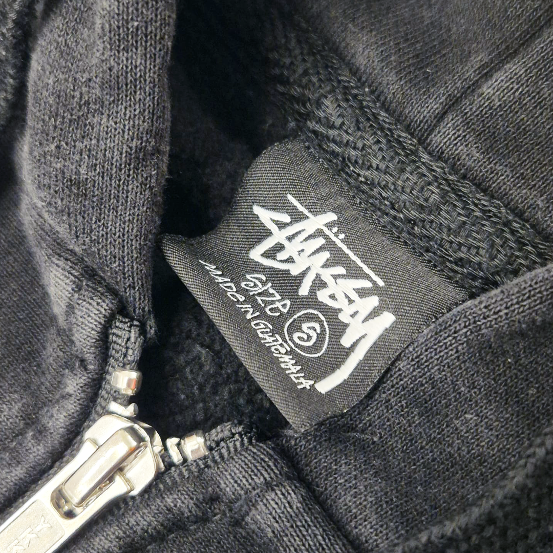 Stussy Logo Black Zip Hoodie (S)