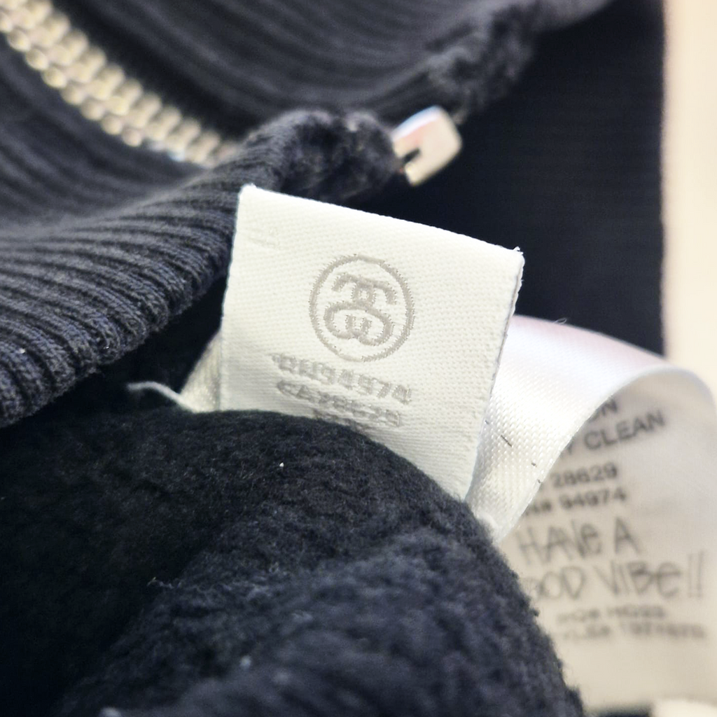 Stussy Logo Black Zip Hoodie (S)