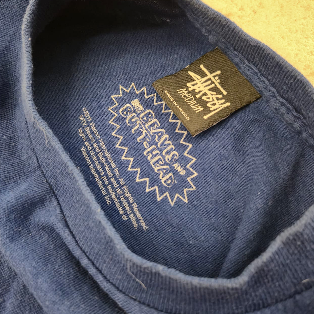 Stussy Beavis & Butthead Navy Tee (M)