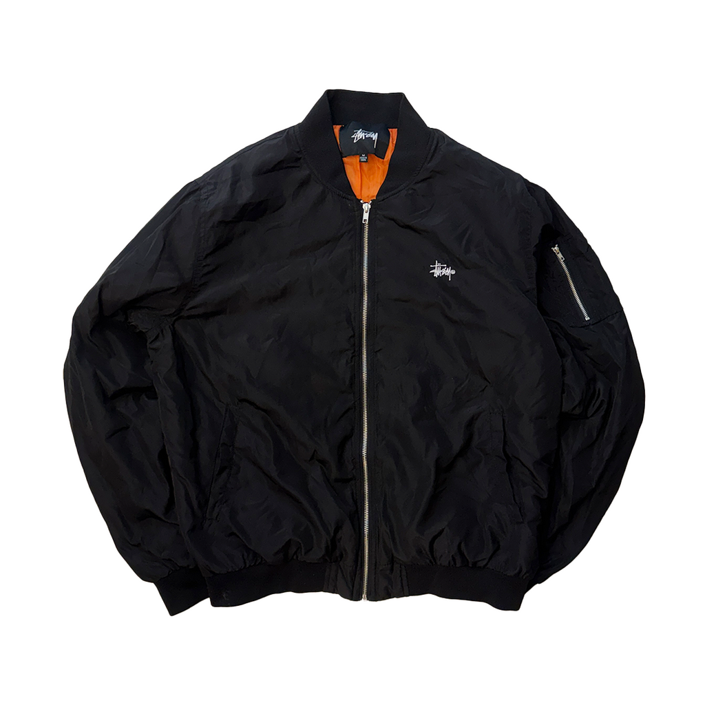 Stussy MA-1 Black Bomber Jacket (M)