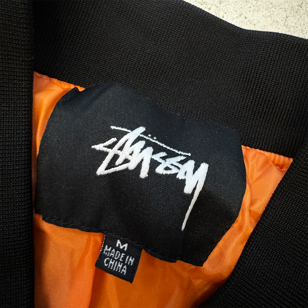 Stussy MA-1 Black Bomber Jacket (M)