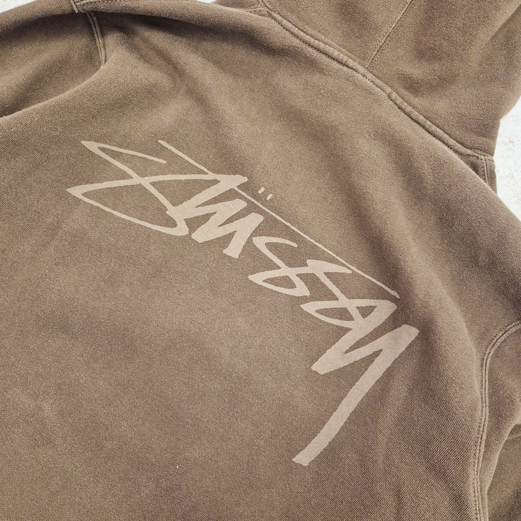 Stussy Logo Brown Hoodie (XL)