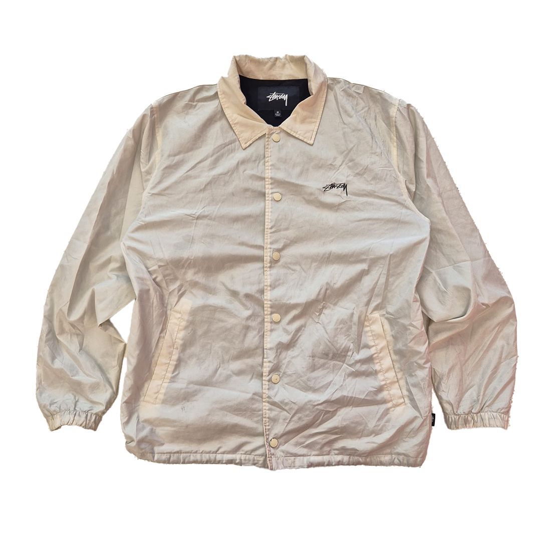 Stussy White Coach Jacket (M)