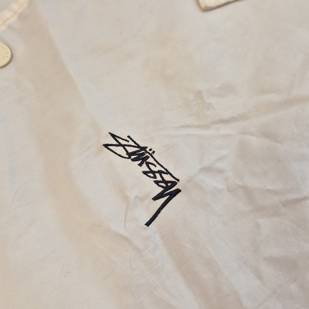 Stussy White Coach Jacket (M)