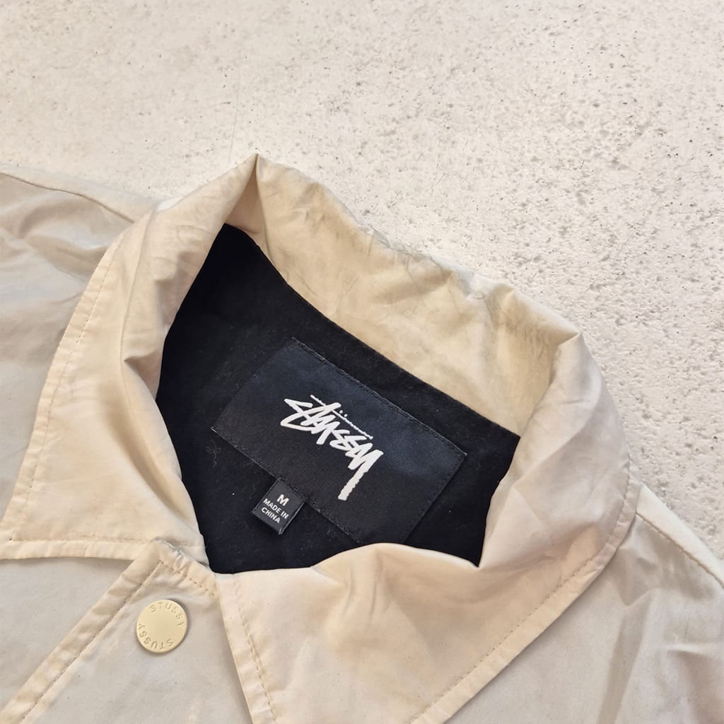 Stussy White Coach Jacket (M)