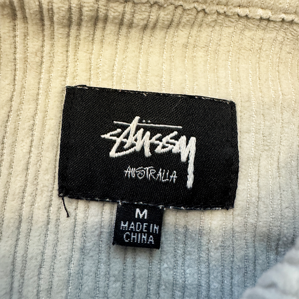 Stussy Corduroy Gray Henry Long Sleeve (M)