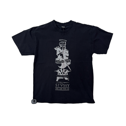 Stussy Defenders vs Offenders Black Tee (L)