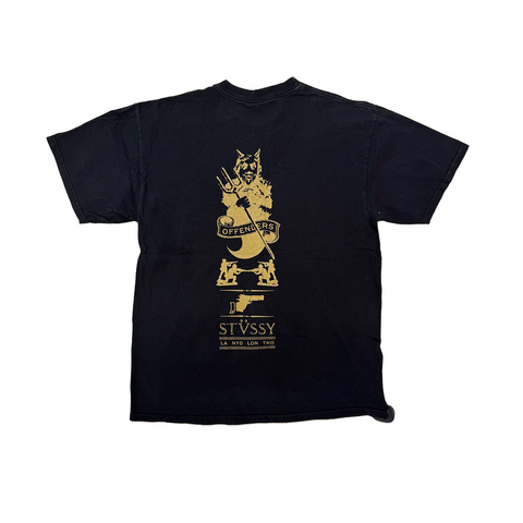 Stussy Defenders vs Offenders Black Tee (L)