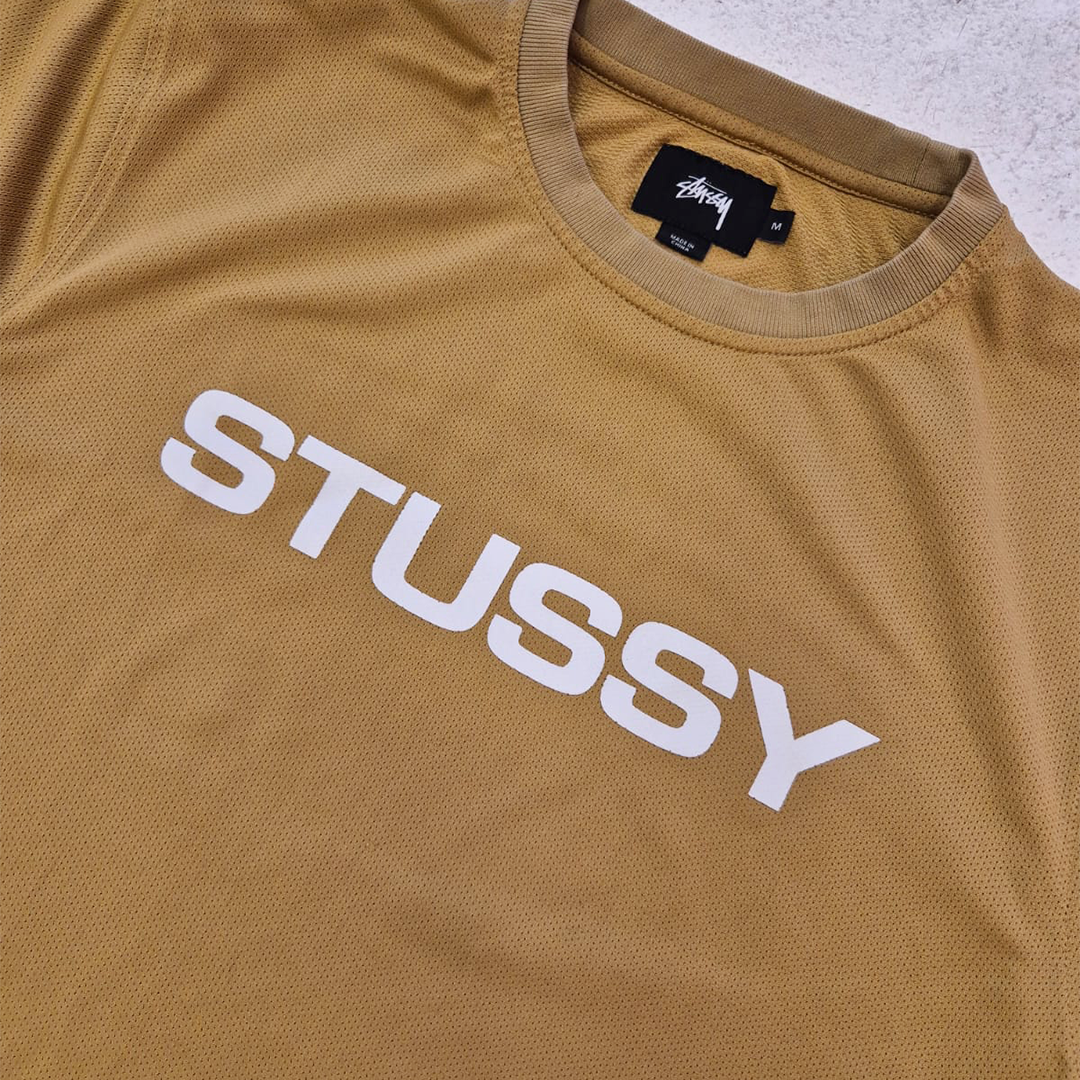 Stussy Gold Mesh Tee (M)