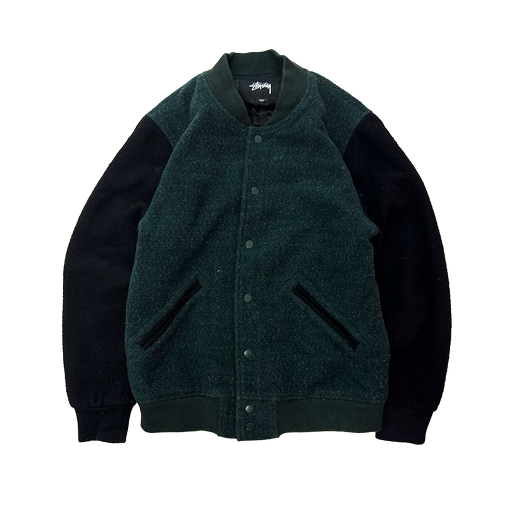 Stussy Green Wool Varsity Jacket (S)