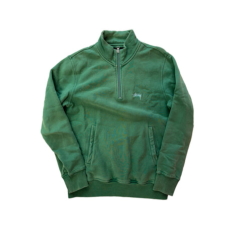 Stussy Half Zip Sweater Green (S)