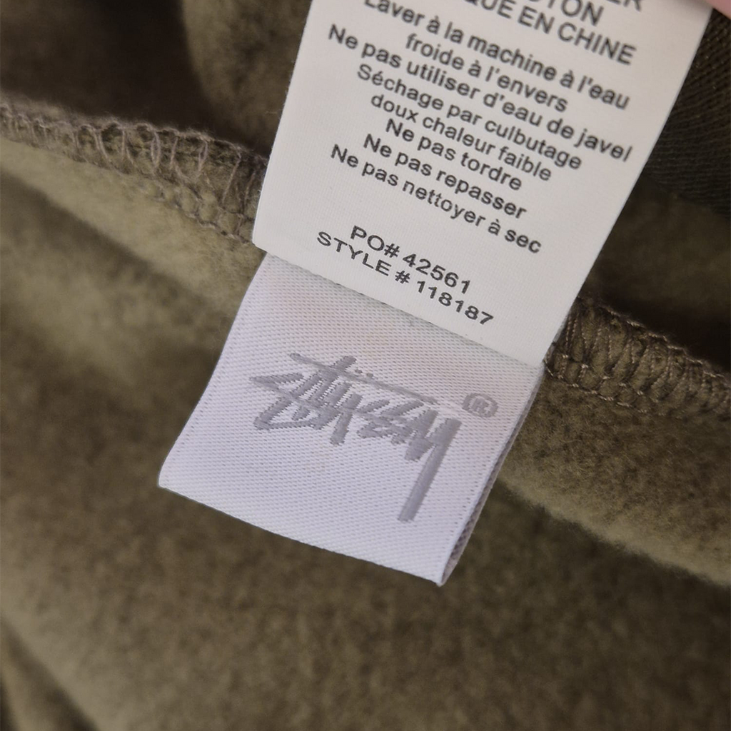 Stussy Half Zip Green Hoodie (M)