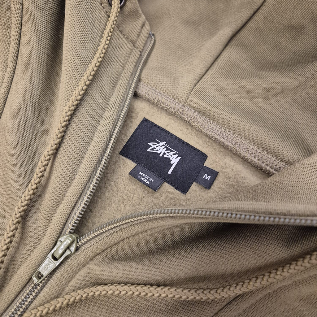 Stussy Half Zip Green Hoodie (M)