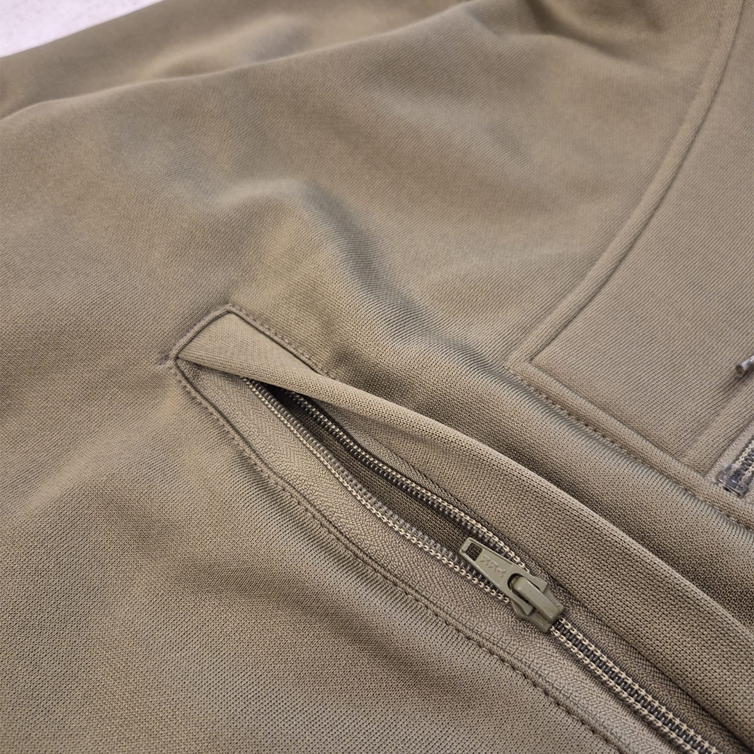 Stussy Half Zip Green Hoodie (M)