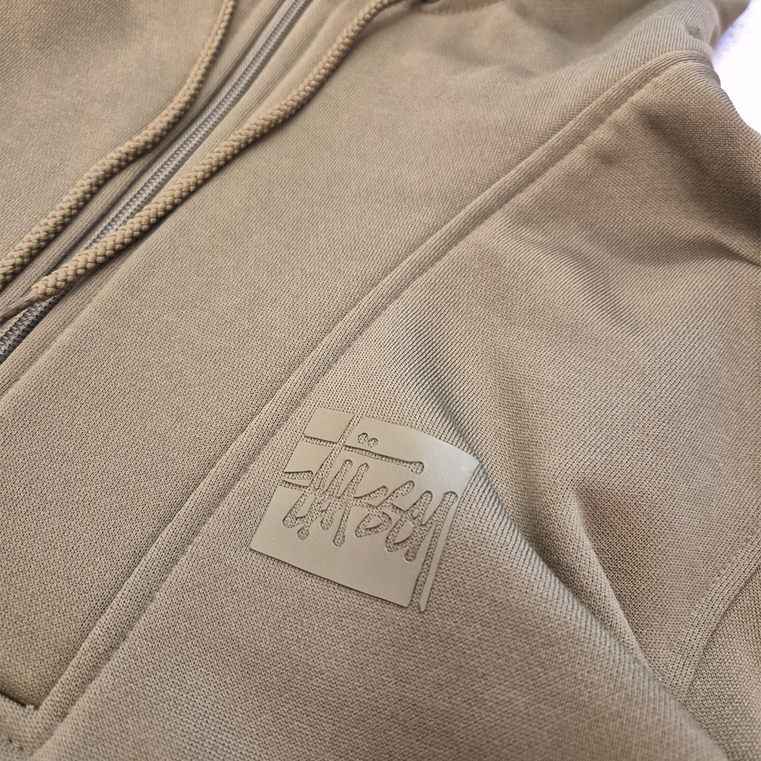 Stussy Half Zip Green Hoodie (M)