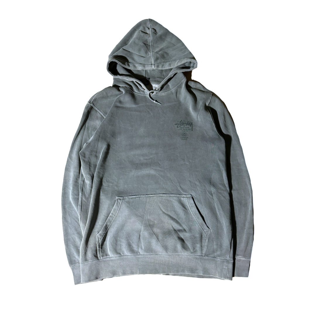 Stussy World Tour Green Hoodie (M)