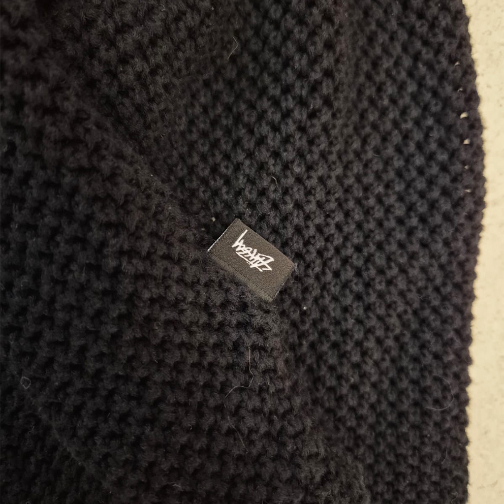 Stussy Black Knit Net Hoodie (L)